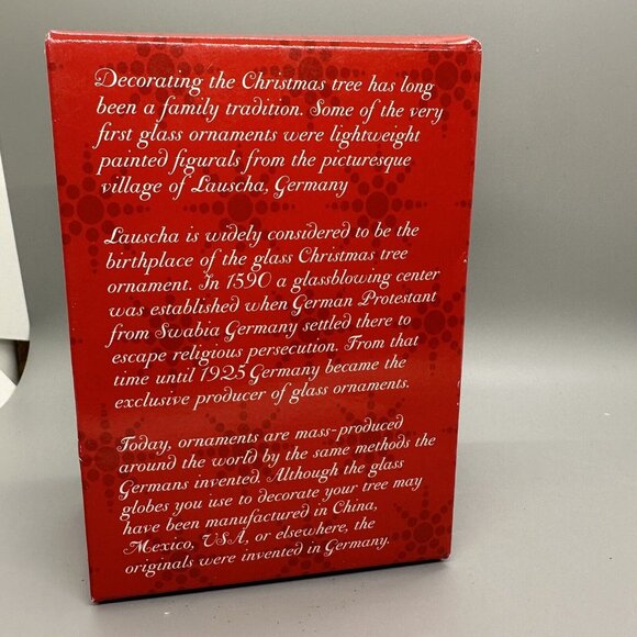 Krebs Glass Christmas Ornament, Santa in Box, European Inspired - Picture 7 of 8